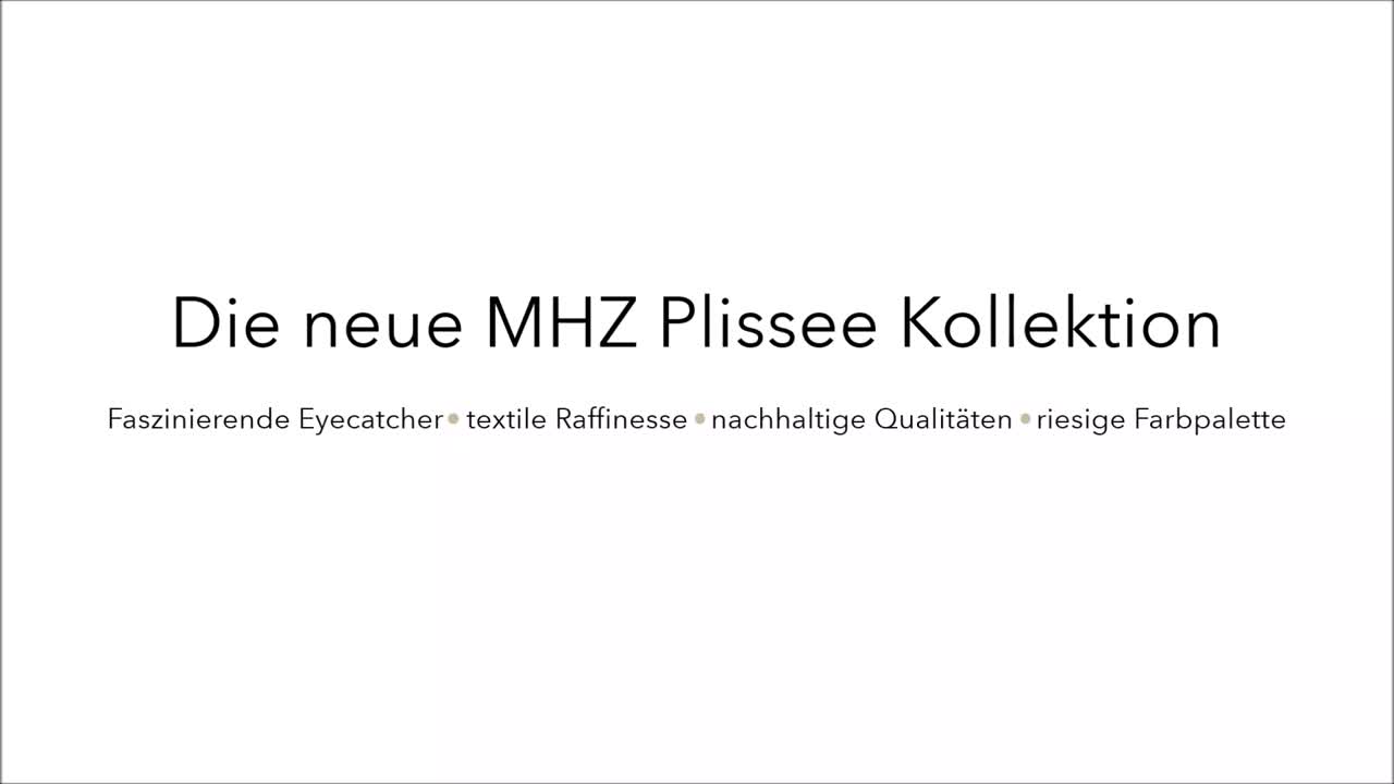 Slideshow MHZ Plisseekollektion 2022